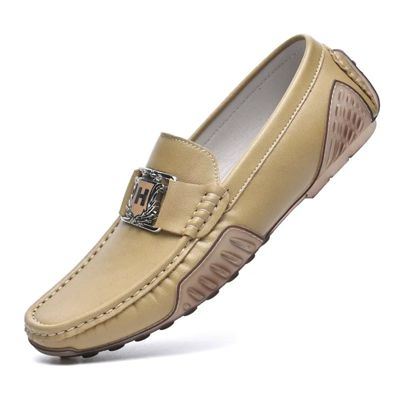 Breathable leather non-slip trendy casual leather shoes