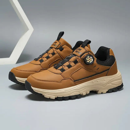 Stylish slip-on self-lacing men's sneakers