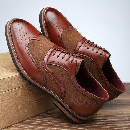 Carved Oxford comfortable breathable shoes