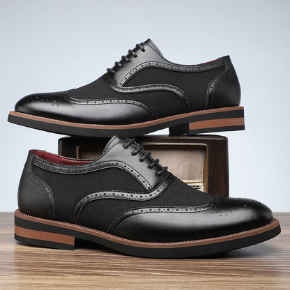 Carved Oxford comfortable breathable shoes