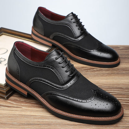 Carved Oxford comfortable breathable shoes
