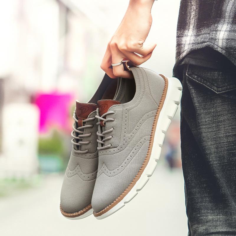 Bellkmart Autumn Comfy breathable Orthopedic Oxford Sneakers For Wide Feet
