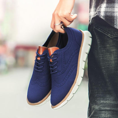 Bellkmart Autumn Comfy breathable Orthopedic Oxford Sneakers For Wide Feet