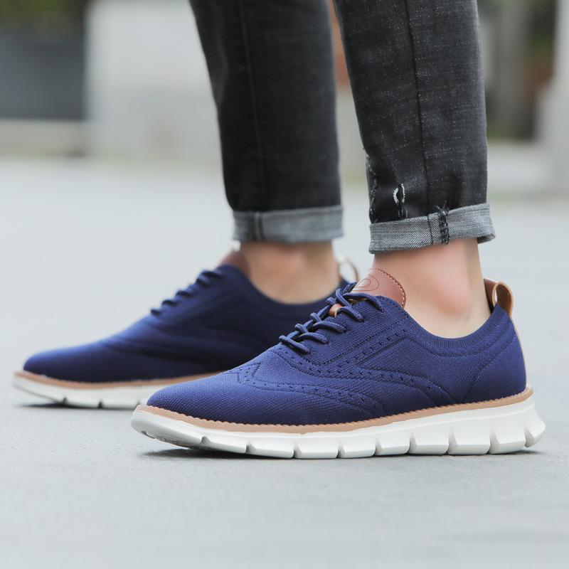Bellkmart Autumn Comfy breathable Orthopedic Oxford Sneakers For Wide Feet